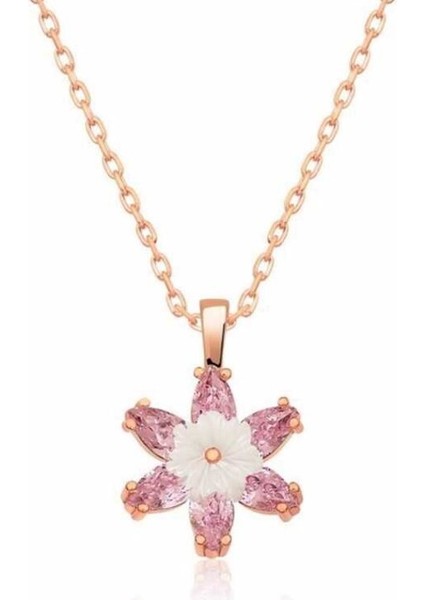 Lotus Çiçeği 925 Ayar Gümüş Kolye