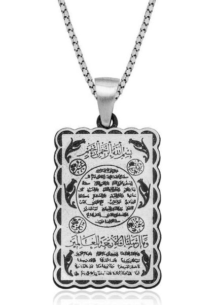 Hilyei Şerif 925 Ayar Gümüş Kolye