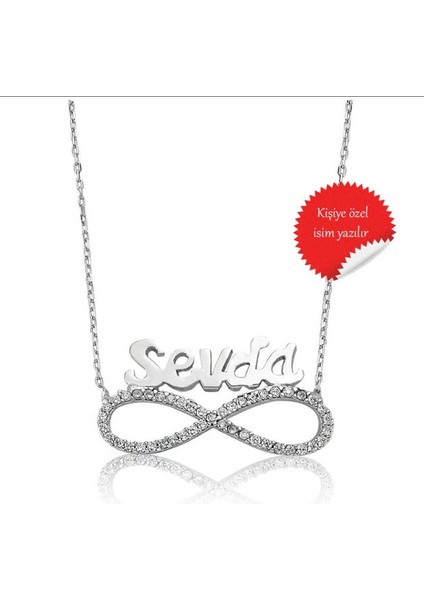 Sonsuzluk Isimli 925 Ayar Gümüş Kolye