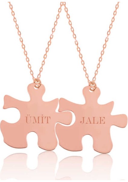Puzzle Isimli 925 Ayar Gümüş Kolye