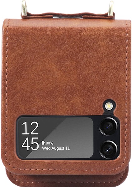 Samsung Galaxy Z Filp4 5g Için Baskılı Telefon Kılıfı - Kahverengi (Yurt Dışından) modelleri