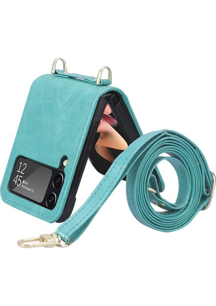 Samsung Galaxy Z Filp4 5g Için Baskılı Telefon Kılıfı - Yeşil (Yurt Dışından)