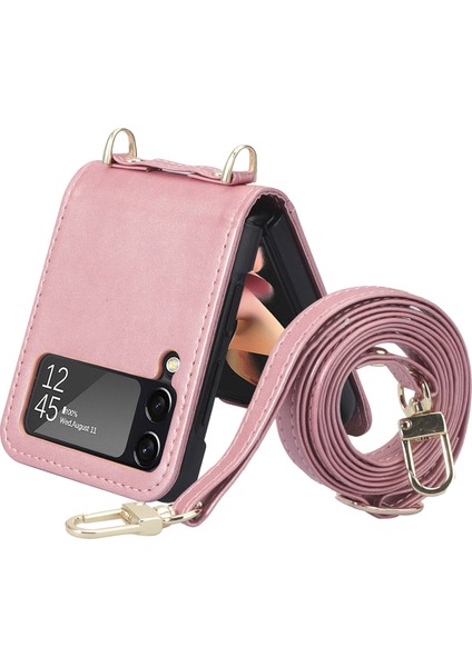 Samsung Galaxy Z Filp4 5g Için Baskılı Telefon Kılıfı - Pembe (Yurt Dışından)