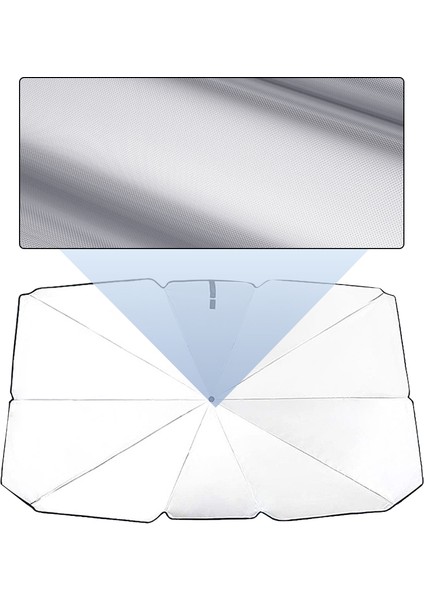 Katlanır Oto Cam Şemsiye Gümüş (Yurt Dışından) fırsatları