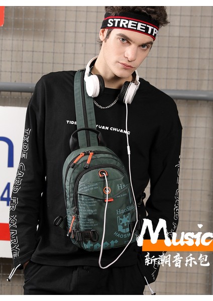 Açık Erkek Göğüs Çantası Çok Fonksiyonlu Moda Sırt Çantası(Yurt Dışından) modelleri