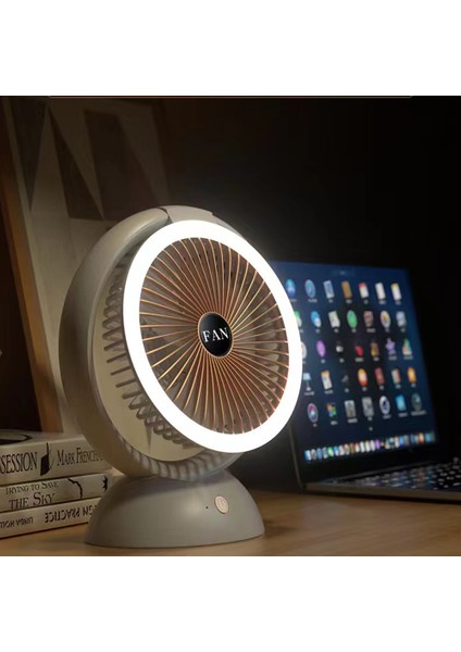 Masaüstü USB Mini Fan - Beyaz  (Yurt Dışından)