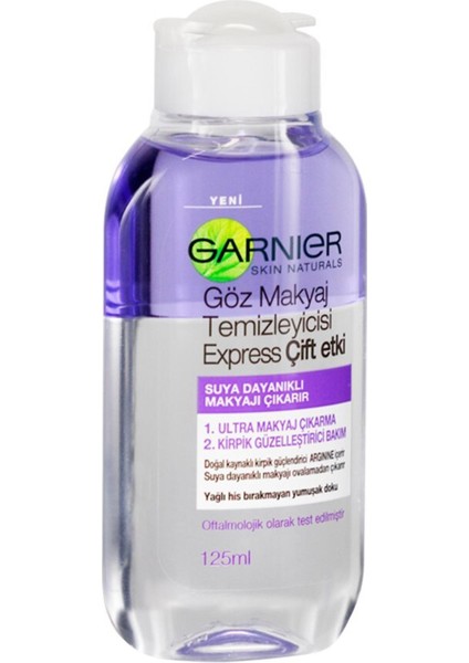 Garnier Göz Makyaj Temizleyicisi Express Çift Etki 125 ml