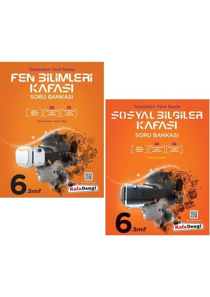 6.Sınıf Sosyal Bilgiler + Fen Bilimleri Kafası Soru Seti 2 Kitap