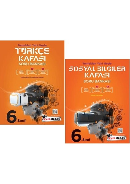 6.Sınıf Türkçe + Sosyal Bilgiler Kafası Soru Seti 2 Kitap