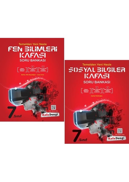 7.Sınıf Sosyal Bilgiler + Fen Bilimleri Kafası Soru Seti 2 Kitap