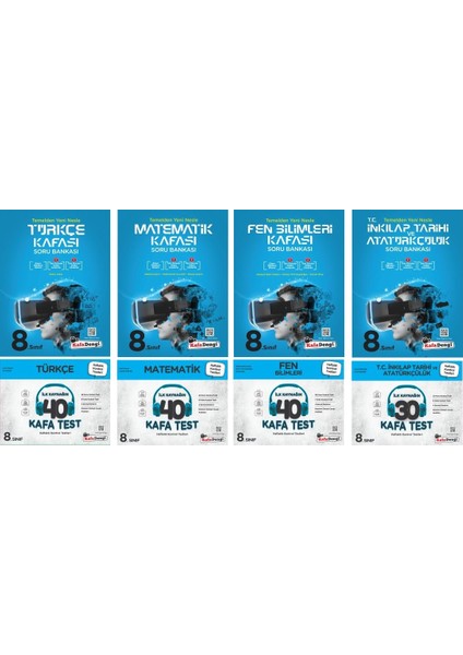 8.Sınıf LGS 2023 Kafa Soru + Test Seti 8 Kitap