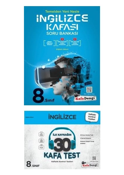 8.Sınıf LGS 2023 Ingilizce Kafası Soru + Kafa Test Seti 2 Kitap