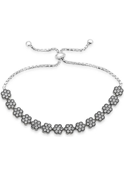 Papatya Asansör Bayan 925 Ayar Gümüş Bileklik