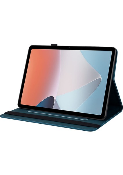 Oppo Pad Hava Mavisi Için Kelebek Çiçek Pu Kılıfı (Yurt Dışından)