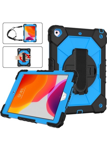 Ipad 10.2 2021 / 2020/2019 Mavi Için Robot Kasası (Yurt Dışından)
