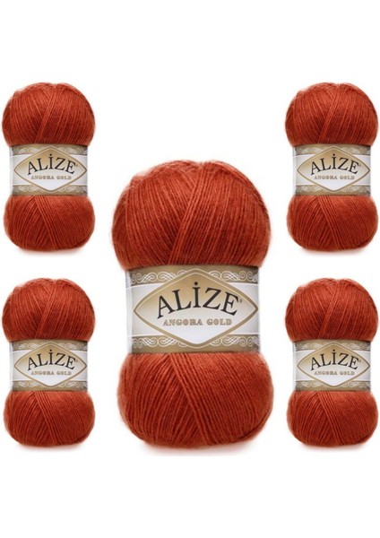 Ayzen Home Alize Angora Gold El Örgü Ipi 5 Li Paket (100GR x 5 Adet)
