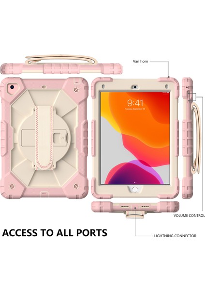 Ipad 9.7 (2018) & (2017) / Air 2 / Air Rose Gold Için Robot Kılıfı (Yurt Dışından)