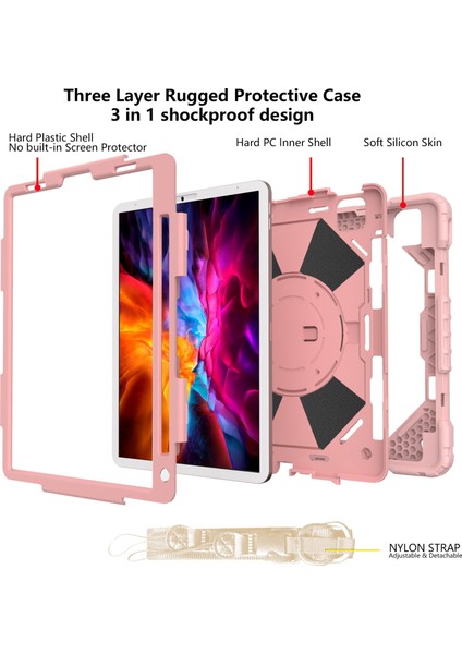 Ipad Pro 11 iPad Air Için Robot Kılıfı 4 10.9 2020ROSE Altın (Yurt Dışından)