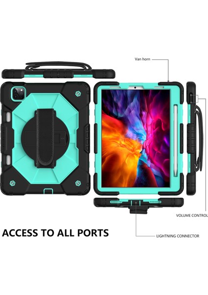 Szykd Ipad Pro 11 iPad Air 4 10.9 2020BLACK Mint Için Robot Kılıfı (Yurt Dışından)