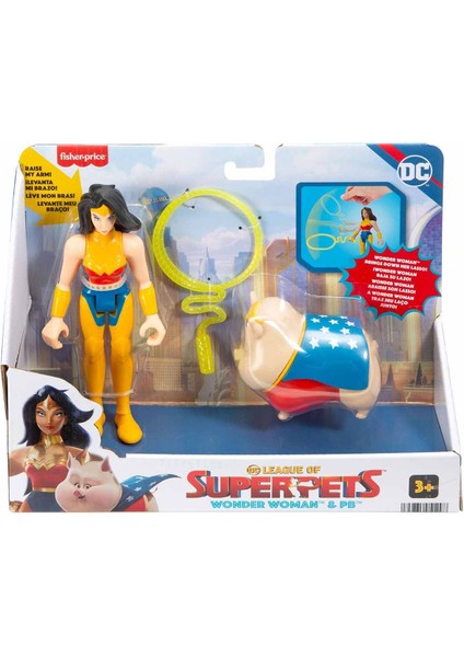 Fisher Price Imaginext Dc League Of Super Pets Kahramanlar ve Hayvanlar HGL01 - Wonder Womanpb