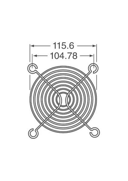 Kare Fan Teli 120X120MM