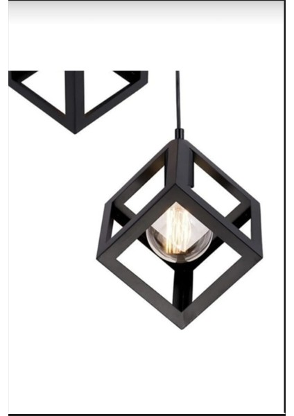 Lila Küp Model Sarkıt 2 Li Metal Avize Modern