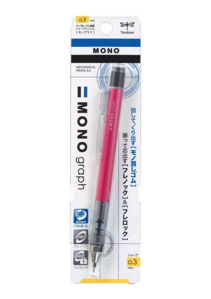 Mono Graph Mekanik Blisterli Kurşun Kalem 0,3 mm Pembe