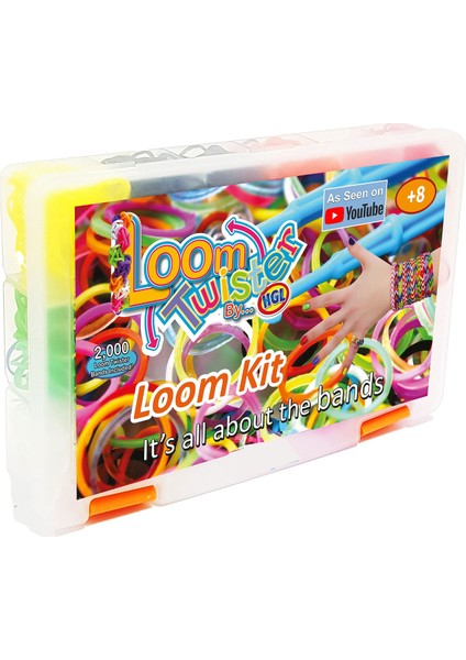 Hediyecik Rainbow Loom Twister Large Set 2.000 Parça