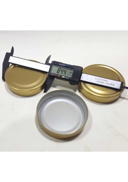 5 Adet 82MM Uzun Etekli Derin Geniş Kenar Konserve Kavanoz Kapağı Orjinal Silikon Iç Yüzey Paslanmaz