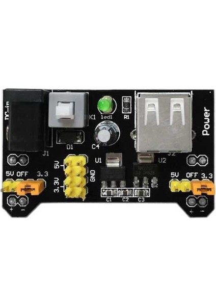 Breadboard Güç Modülü Kartı - 3.3V/5V