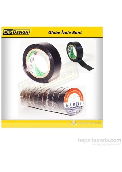 CRD Globe 19 mm İzole Bant Siyah (Orijinal)