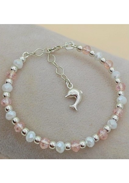 Boncuk Dorika Gold 925 Ayar Gümüş Bileklik