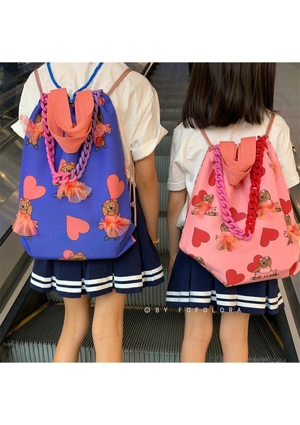 Çocuk Sırt Çantası Yavrusu Bale Latin Dans Kız Dans Uygulama Saklama Çantası (Yurt Dışından) fiyatları