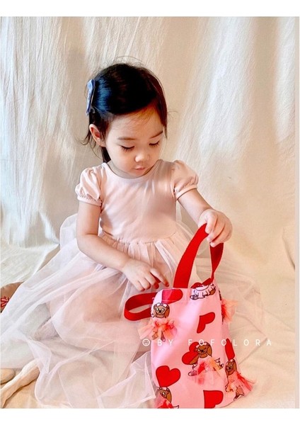 Çocuk Sırt Çantası Yavrusu Bale Latin Dans Kız Dans Uygulama Saklama Çantası (Yurt Dışından) modelleri