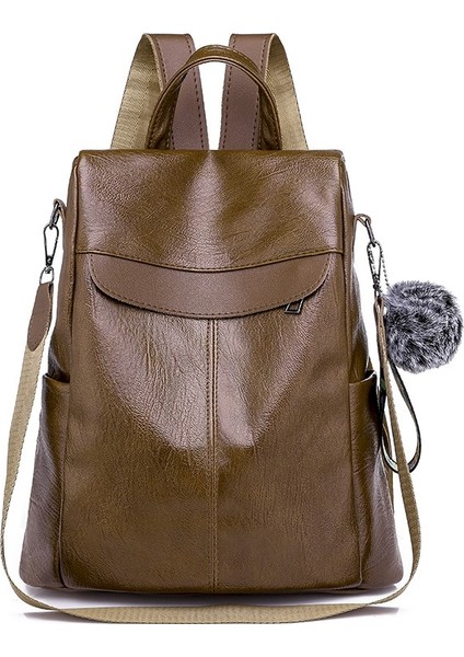 Su Geçirmez Büyük Kapasiteli Sırt Çantası - Kahverengi (Yurt Dışından)