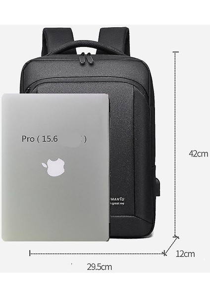 Erkek Oxford Sırt Çantası USB Şarjlı Laptop Çantası Su Geçirmez Günlük Moda Seyahat Çantası (Yurt Dışından) indirimleri