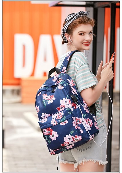 Çocuk Sırt Çantası Su Geçirmez Naylon Çiçek Kız Okul Çantası (Yurt Dışından) fiyatları