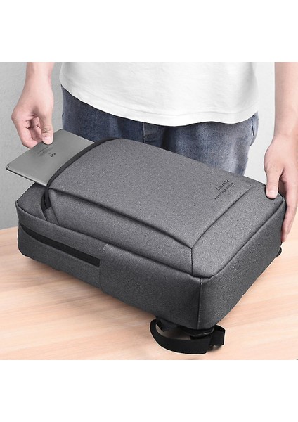 Erkek Oxford Sırt Çantası USB Şarjlı Laptop Çantası Su Geçirmez Günlük Moda Seyahat Çantası (Yurt Dışından) fırsatları