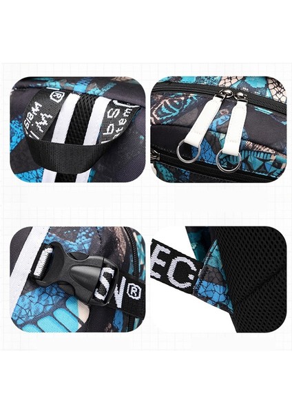 Su Geçirmez Oxford Uzay Roketi Büyük Kapasiteli Genç Erkek Sırt Çantası (Yurt Dışından) modelleri