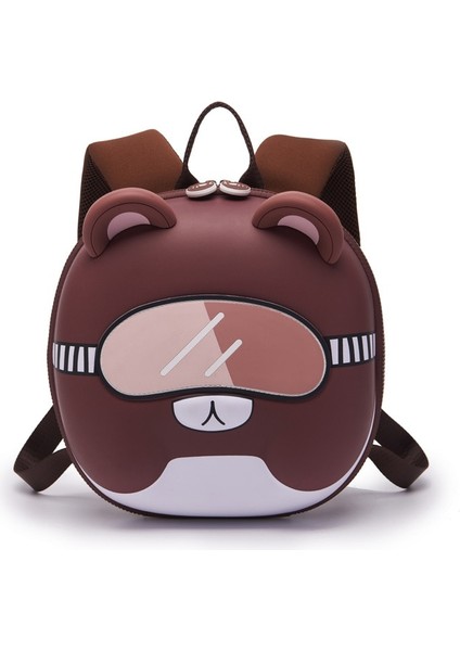 Sevimli Çizgi Çocuk Sırt Çantası Hafif Su Geçirmez Metal Çift Fermuarlı Kafa (Yurt Dışından)