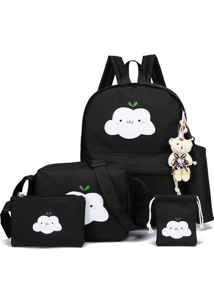 Çocuk Sırt Çantası Büyük Kapasiteli Çok Fonksiyonlu Okul Çantası Dört Parça Set Saklama Çantası (Yurt Dışından)