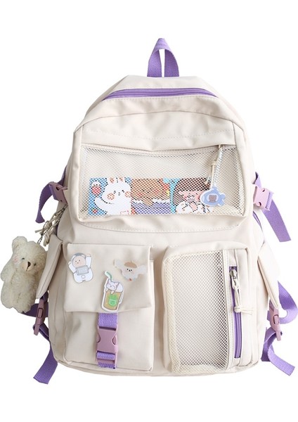 Lise Sırt Çantası Su Geçirmez Üniversite Öğrencisi Seyahat Laptop Çantası (Yurt Dışından)