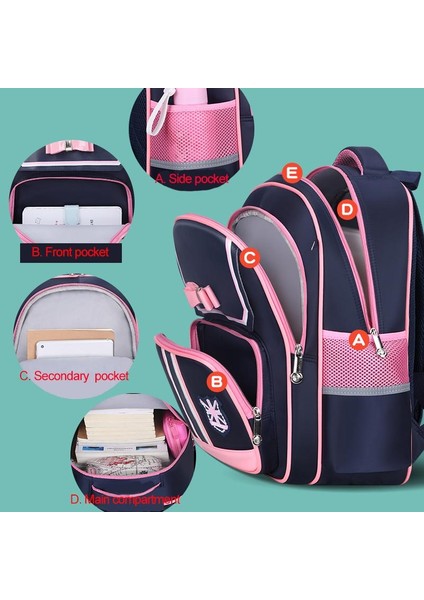 Kızlar Pu Okul Çantası Ortopedik Ilmek Sırt Çantası Suya Dayanıklı Birincil Çanta (Yurt Dışından) fırsatları