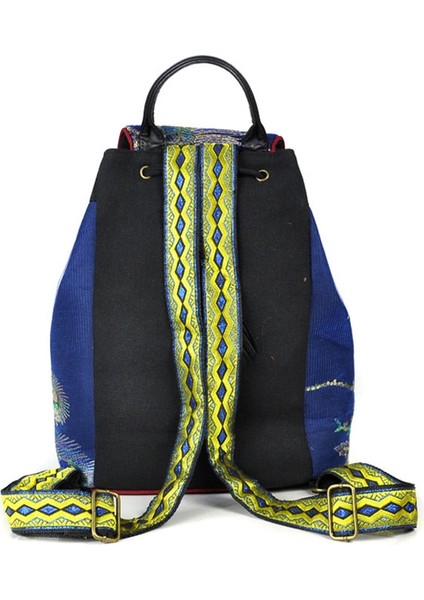 Tavuskuşu Işlemeli Sırt Çantası Ipli Kanvas El Yapımı Boncuklu Omuz Çantası (Yurt Dışından) fiyatları