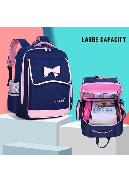 Çocuklar Okul Çantası Büyük Kapasiteli Güzel Ilmek Sırt Çantası Kız Prenses Kitap Çantası (Yurt Dışından) fiyatları