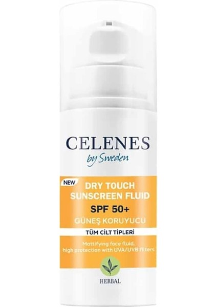 Celenes Herbal Dry Touch Yüksek Korumalı Güneş Koruyucu Fluid 50+ Spf 50 ml