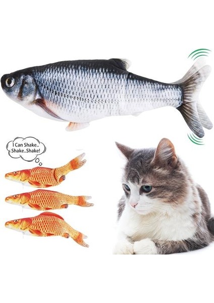 30 cm Elektronik Pet Kedi Oyuncak Elektrikli USB Şarj Simülasyon Balık Oyuncaklar Köpek Kedi Için Çiğneme Oynama Isırma Kedi Vagging Oyuncak Kedi Oyuncakları (Yurt Dışından)