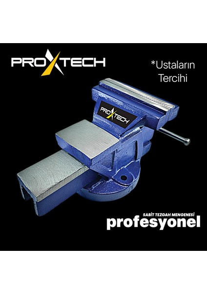 Prox Tech  100 mm Profesyonel  Yüksek Kalite Sabit Masa Tezgah Mengenesi