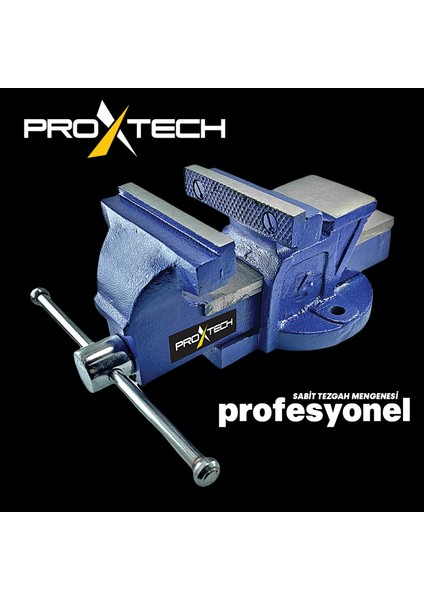 Prox Tech  100 mm Profesyonel  Yüksek Kalite Sabit Masa Tezgah Mengenesi