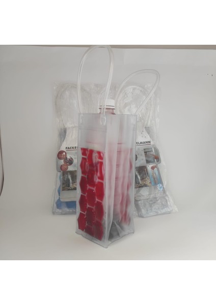 Pvc Jelli Şişe Soğutma Torbası Meşrubat Soğutma Torbası Şişe Soğutucu Çanta